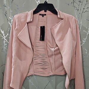 Michel Pink Textured Jacket